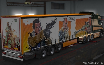 Мод "Owned Trailer GTA V Skin" для Euro Truck Simulator 2