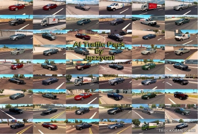 Мод "Ai traffic pack by Jazzycat v8.2" для American Truck Simulator
