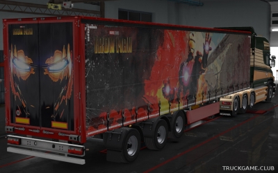 Мод "Owned Trailer Iron Man Skin" для Euro Truck Simulator 2