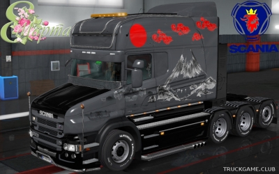 Мод "Scania T Longline Japan Style Skin v2.0" для Euro Truck Simulator 2