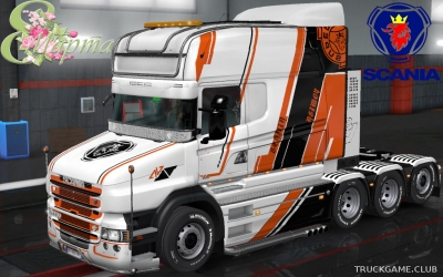 Мод "Scania T Longline Azimov Skin" для Euro Truck Simulator 2