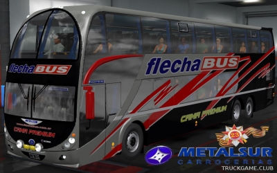 Мод "Metalsur Starbus II DP 6x2" для Euro Truck Simulator 2