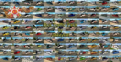 Мод "Bus traffic pack by Jazzycat v8.9" для Euro Truck Simulator 2
