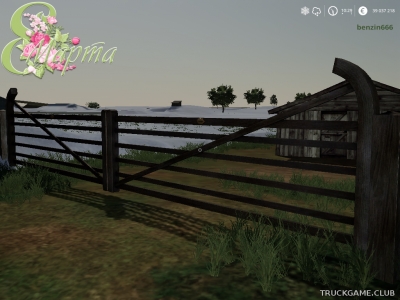 Мод "Placeable Wide Double Farm Gate" для Farming Simulator 2019