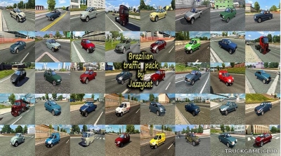 Мод "Brazilian traffic pack by Jazzycat v2.5" для Euro Truck Simulator 2