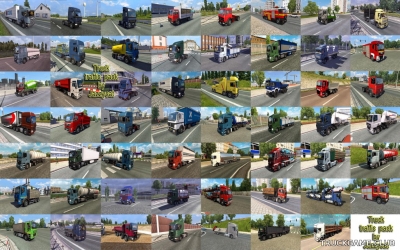 Мод "Truck traffic pack by Jazzycat v4.3" для Euro Truck Simulator 2