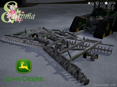 Мод "John Deere 630 Disk" для Farming Simulator 2019
