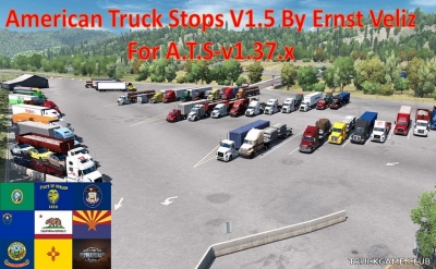 Мод "American Truck Stops v1.5" для American Truck Simulator