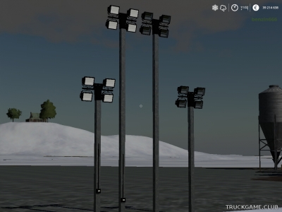 Мод "Placeable Power Lights" для Farming Simulator 2019