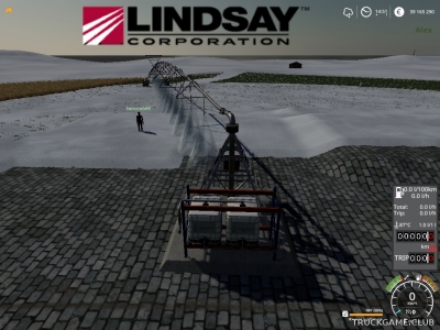 Мод "Placeable Pivot Lindsay Zimmatic 68m" для Farming Simulator 2019