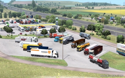 Мод "Europa Truck Stop v1.50" для Euro Truck Simulator 2