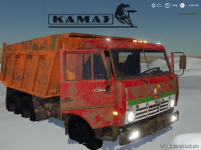 Мод "КамАЗ-55111 v1.9" для Farming Simulator 2019