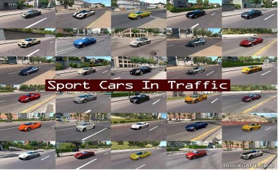 Мод "Sport Cars Traffic Pack by TrafficManiac v6.4" для American Truck Simulator