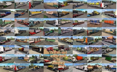 Мод "Trailers and cargo pack by Jazzycat v8.6" для Euro Truck Simulator 2