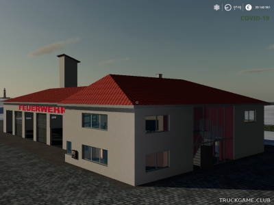 Мод "Placeable Feuerwehrstation" для Farming Simulator 2019