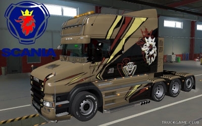 Мод "Scania T Longline Chimera Skin" для Euro Truck Simulator 2