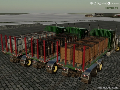 Мод "Container Pallets" для Farming Simulator 2019
