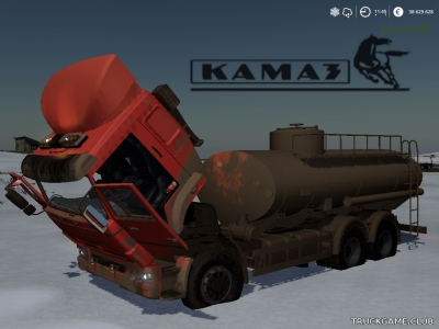 Мод "КамАЗ-65115 Бензовоз v2.0" для Farming Simulator 2019