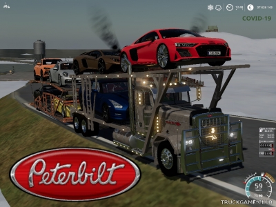 Мод "Peterbilt 389 Car Hauler" для Farming Simulator 2019