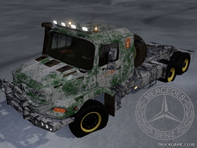 Мод "Mercedes Zetros 3643 6x6" для Farming Simulator 2019