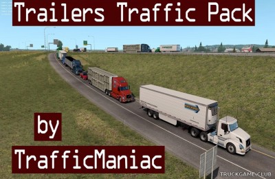 Мод "Trailers traffic pack by TrafficManiac v2.7.1" для American Truck Simulator