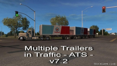 Мод "Multiple trailers in traffic v7.2" для American Truck Simulator