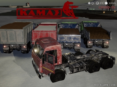 Мод "КамАЗ-55111" для Farming Simulator 2019