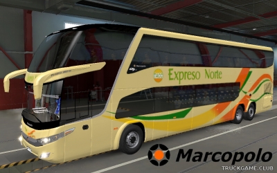 Мод "Marcopolo Paradiso G7 1800 DD" для Euro Truck Simulator 2