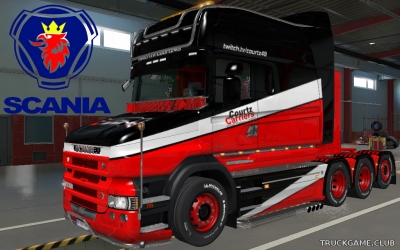 Мод "Scania T Longline Courtz Carriers Skin" для Euro Truck Simulator 2