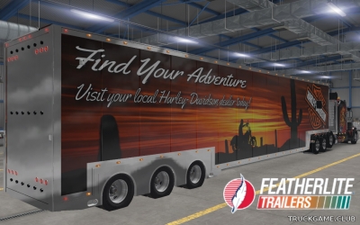 Мод "Owned Featherlite 3axle Trailer v1.3" для American Truck Simulator
