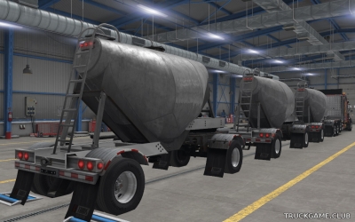 Мод "Owned SCS Dry Bulk Trailers v1.6" для American Truck Simulator