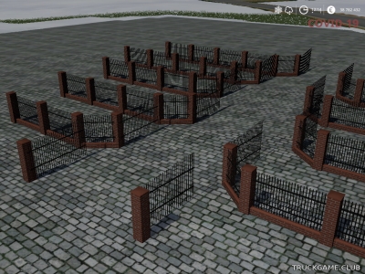 Мод "Placeable Brick Metal Fence Gates" для Farming Simulator 2019