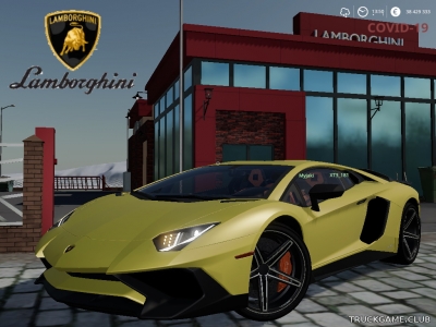 Мод "Lamborghini Aventador LP 750-4 SV v2.0" для Farming Simulator 2019