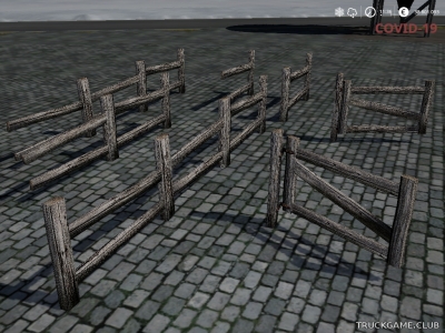 Мод "Placeable Old Fence Gate" для Farming Simulator 2019