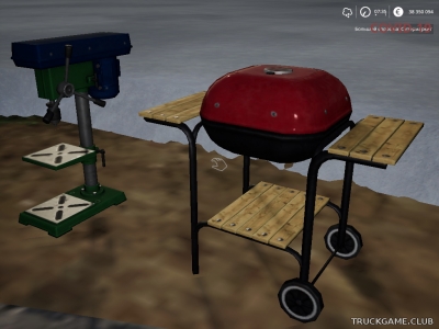 Мод "Placeable Benchdrill & Grill" для Farming Simulator 2019
