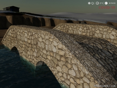 Мод "Placeable Stone Bridge" для Farming Simulator 2019