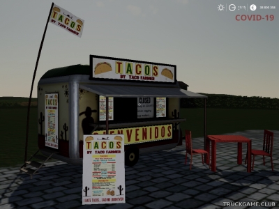 Мод "Placeable Taco Stand" для Farming Simulator 2019