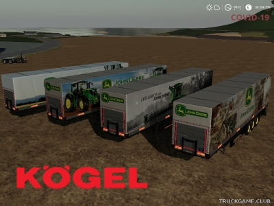 Мод "Koegel Autoloader John Deere Trailers" для Farming Simulator 2019