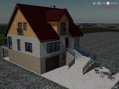 Мод "Placeable New Farmhouse" для Farming Simulator 2019