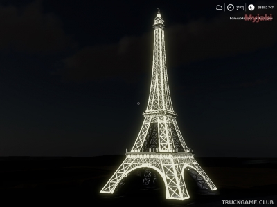 Мод "Placeable Eiffel Tower" для Farming Simulator 2019