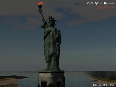 Мод "Placeable Statue Of Liberty" для Farming Simulator 2019