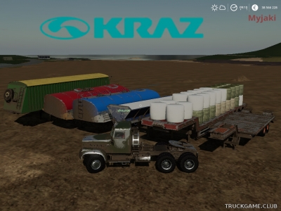 Мод "КрАЗ-258 с полуприцепами v2.2" для Farming Simulator 2019
