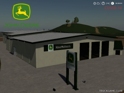 Мод "Placeable John Deere Midwest Machinery Dealership" для Farming Simulator 2019