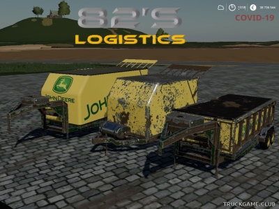 Мод "82s Logistics MowIT Trailers" для Farming Simulator 2019