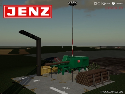 Мод "Placeable Jenz Woodchipper" для Farming Simulator 2019