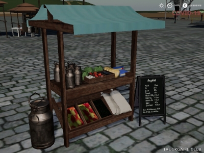 Мод "Placeable Market Stall" для Farming Simulator 2019