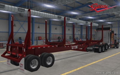 Мод "Owned Sparta 4 Bolster Log Trailer" для American Truck Simulator