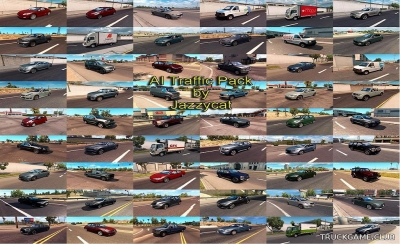 Мод "Ai traffic pack by Jazzycat v9.5" для American Truck Simulator