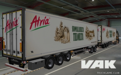 Мод "Owned Vak Trailers v2.7" для Euro Truck Simulator 2