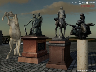 Мод "Placeable Monumental Sculptures Pack" для Farming Simulator 2019